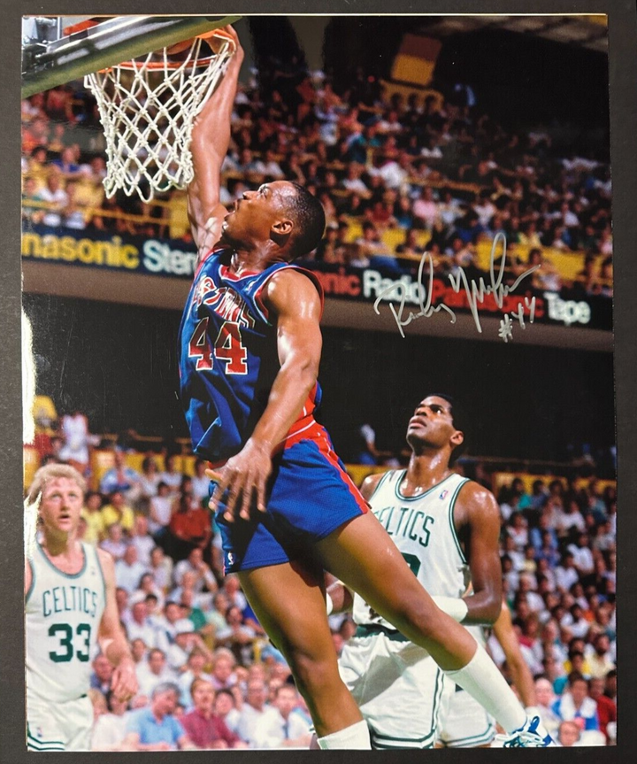 Rick Mahorn Autographed 16x20 Photo Detroit Pistons Bad Boys