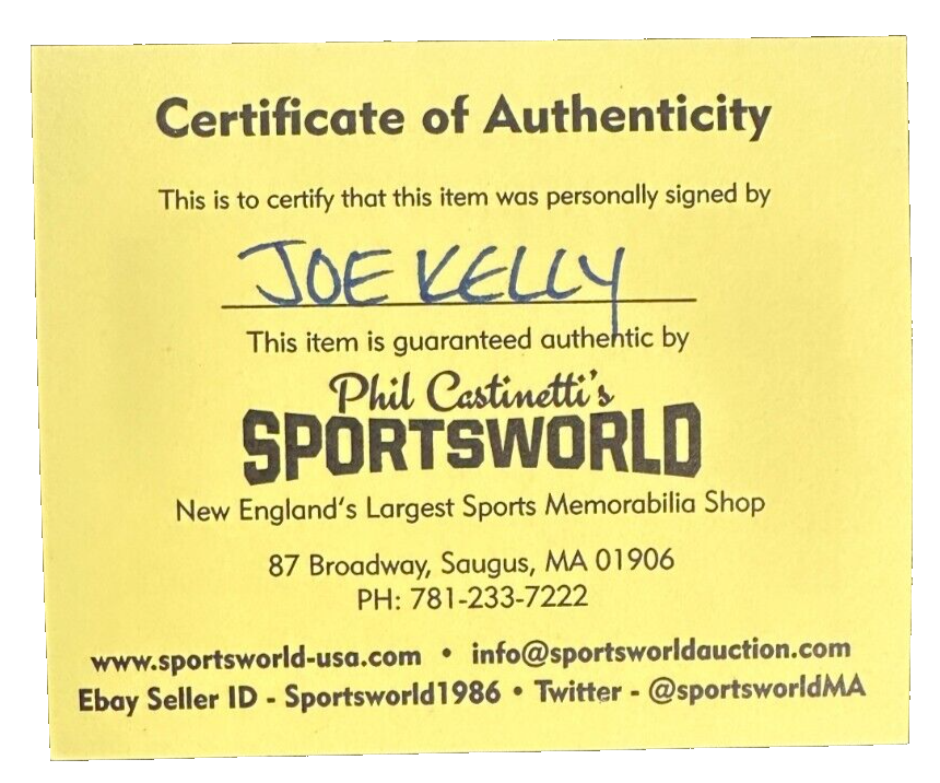 Joe Kelly Autographed 2018 World Series Baseball Boston Red Sox