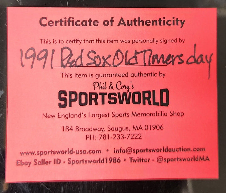 Old Timers Signed AL Baseball Carl Yastrzemski Enos Slaughter Doerr HOF Ect. COA