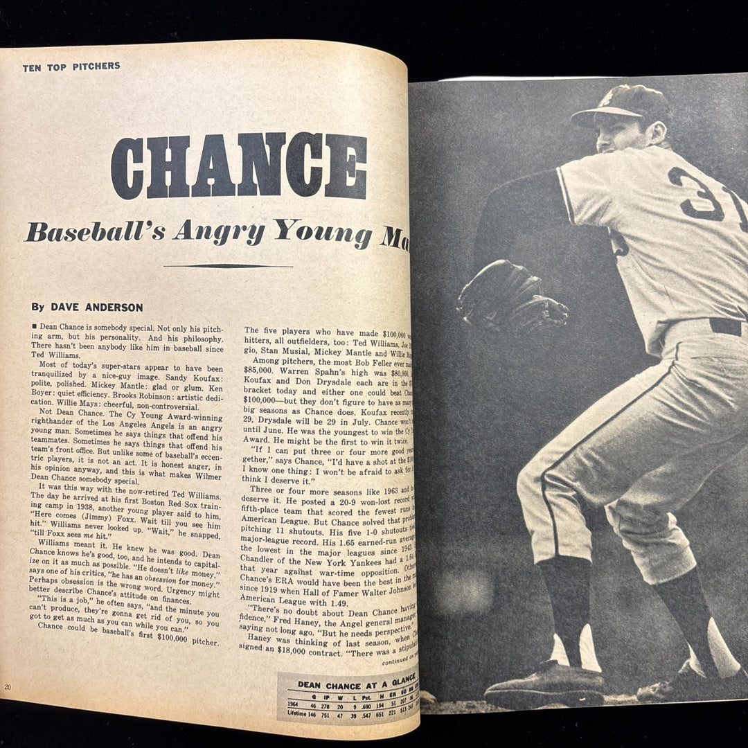 May 1985 Dell Sports Dean Chance Los Angeles Angels Cover