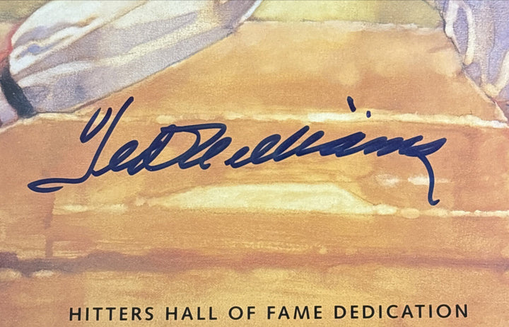 Ted Williams Hit List Signed Hitters Hall Of Fame Framed 16x20 Green Diamond