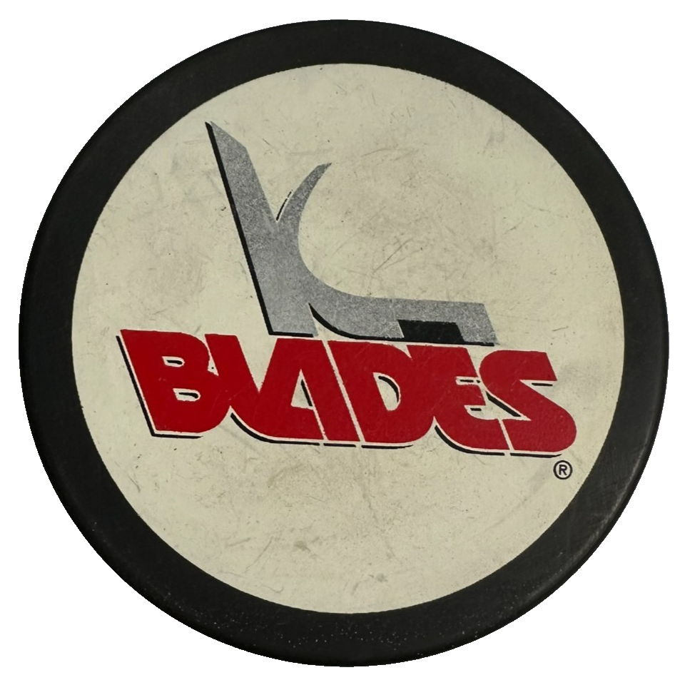 Vintage Kansas City Blades Official Hockey Puck IHL