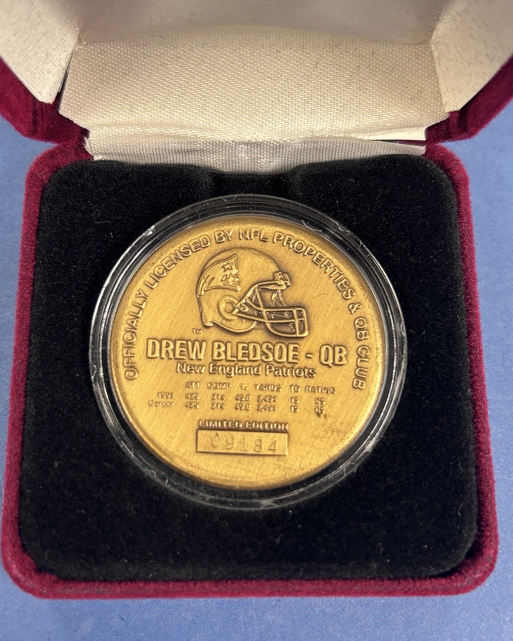 Highland Mint New England Patriots Super Drew Bledsoe Medallion
