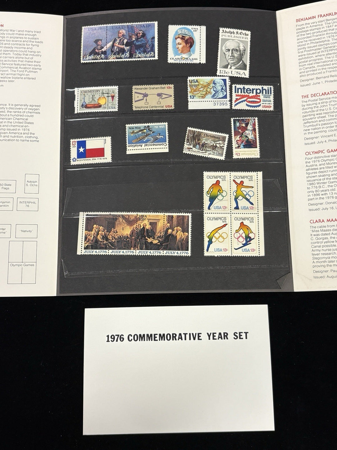 Lot Of 8 US Mint Stamp Sets 1972 Thru 1979 Original Envelopes