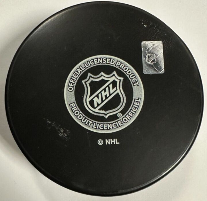 Ross Brooks Autographed Boston Bruins Hockey Puck NHL