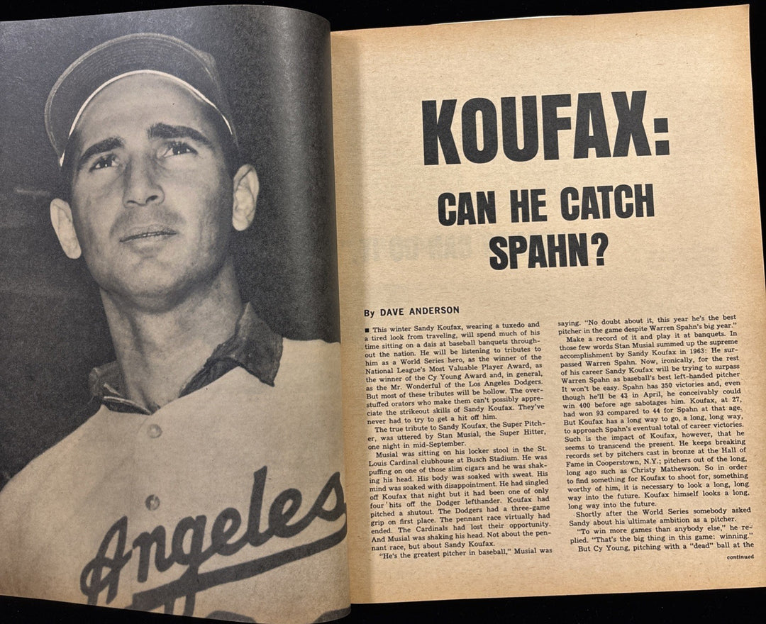 March 1964 Dell Sports Magazine Sandy Koufax Cover