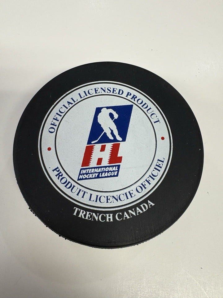 Vintage IHL Houston Aeros Official Hockey Puck