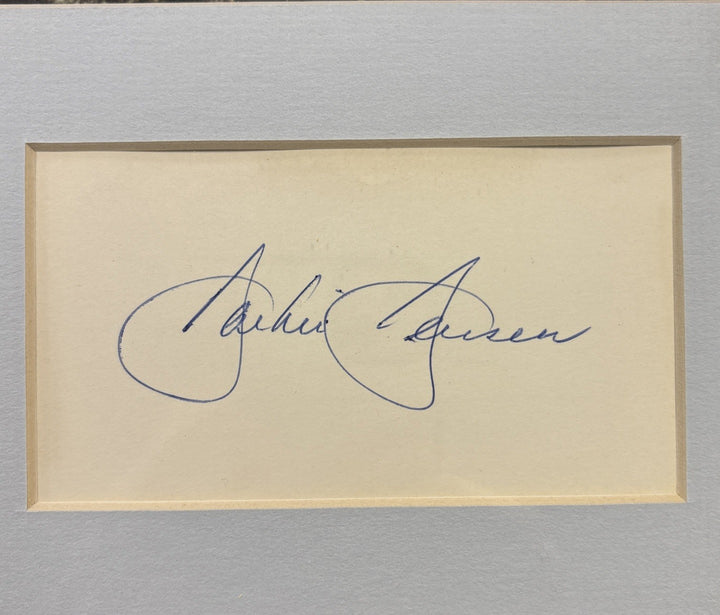 Jackie Jensen Framed Photo With Autographed  Cut COA JSA