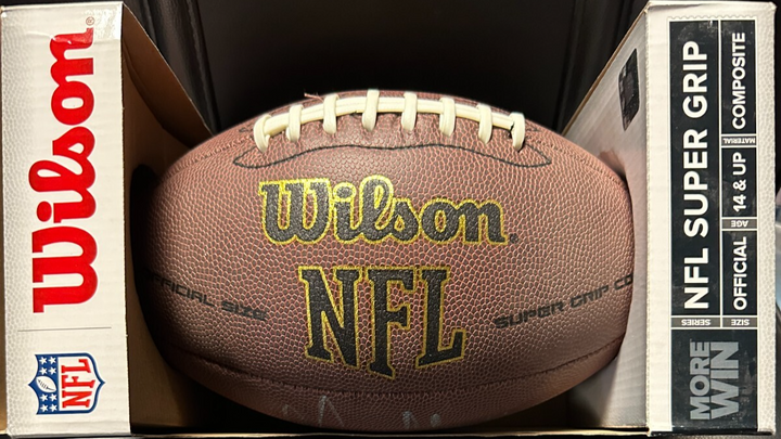 Chris Hanburger Autographed Wilson NFL Super Grip Football W/ HOF 2011 Redskins