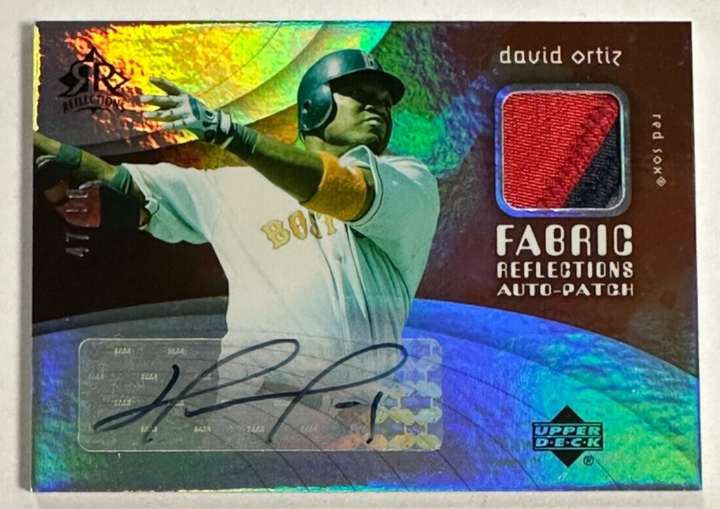 2005 Upper Deck Reflections David Ortiz Autographed 2 Color Patch Card –  Phil and Cory Castinetti's Sportsworld