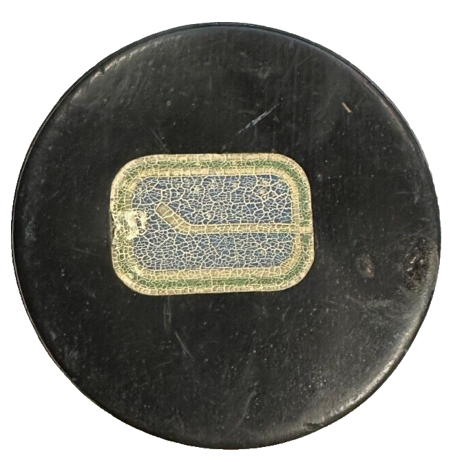 Vintage 1973-83 Vancouver Canucks Viceroy Game Hockey Puck NHL