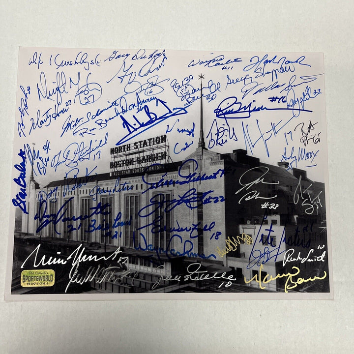 46 Boston Bruins Signed 8x10 Moog Howe Ratelle Gilbert Smith O’Reilly HOF