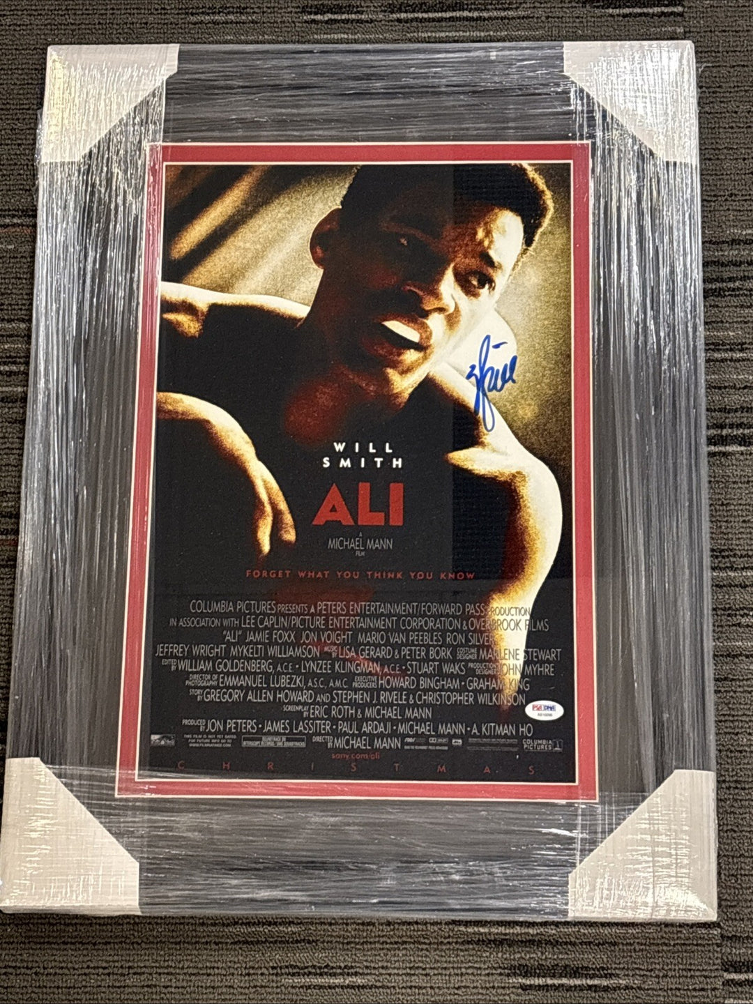 Will Smith Signed Ali Photo Framed PSA DNA Certified