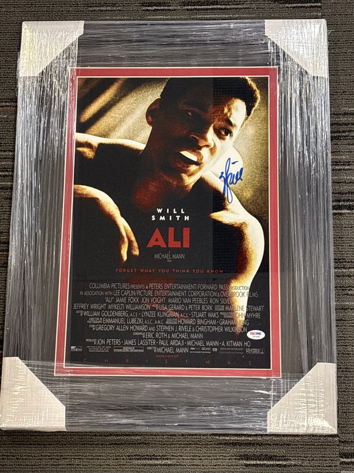 Will Smith Signed Ali Photo Framed PSA DNA Certified