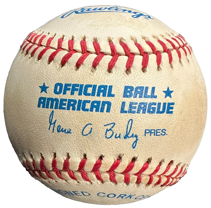 Jeff Montgomery Autographed Official American League Baseball Kansas City Royals