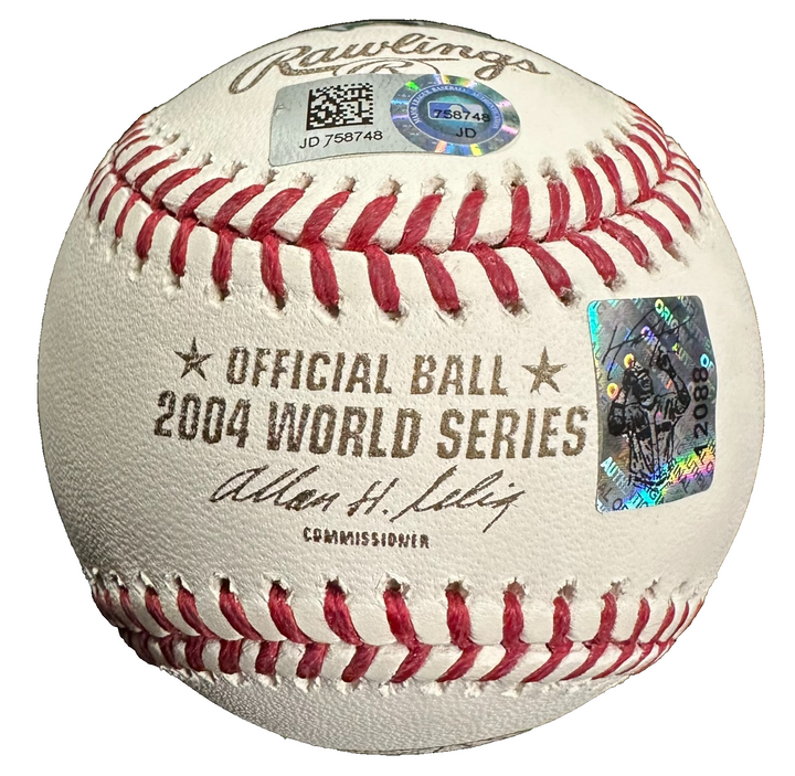 David Ortiz Autographed Official 2004 World Series Baseball Red Sox MLB Fanatics