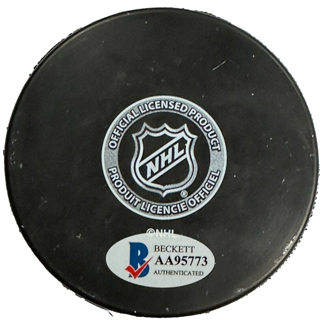 Bob Sweeney Autographed Boston Bruins Hockey Puck NHL BAS