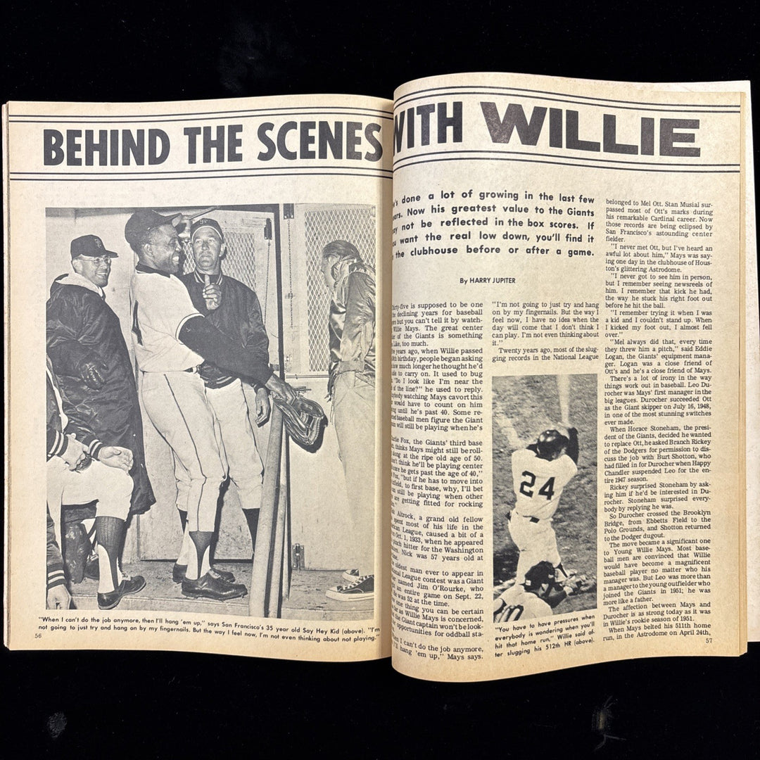 September 1966 Pro Sports Magazine Willie Mays / Sandy Koufax Cover