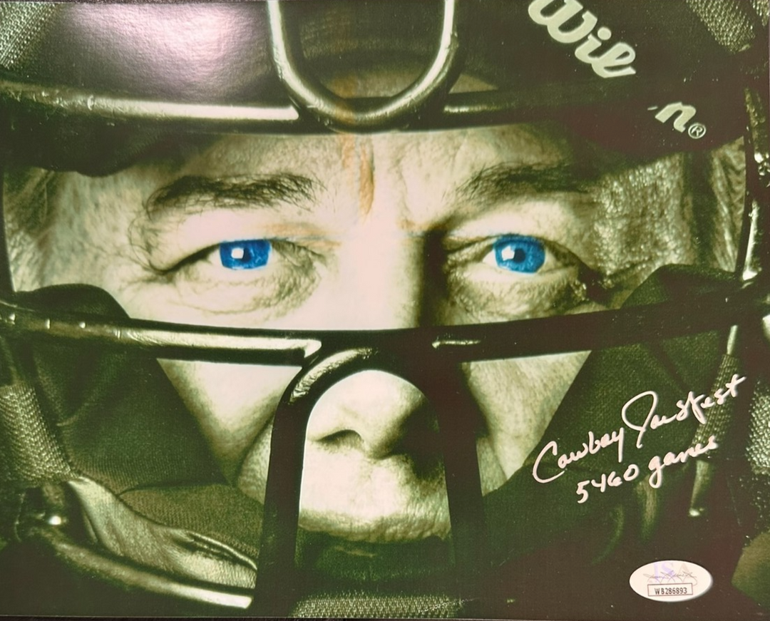 Joe West Autographed 8x10 Photo W/ Cowboy & 5460 Games Inscriptions JSA