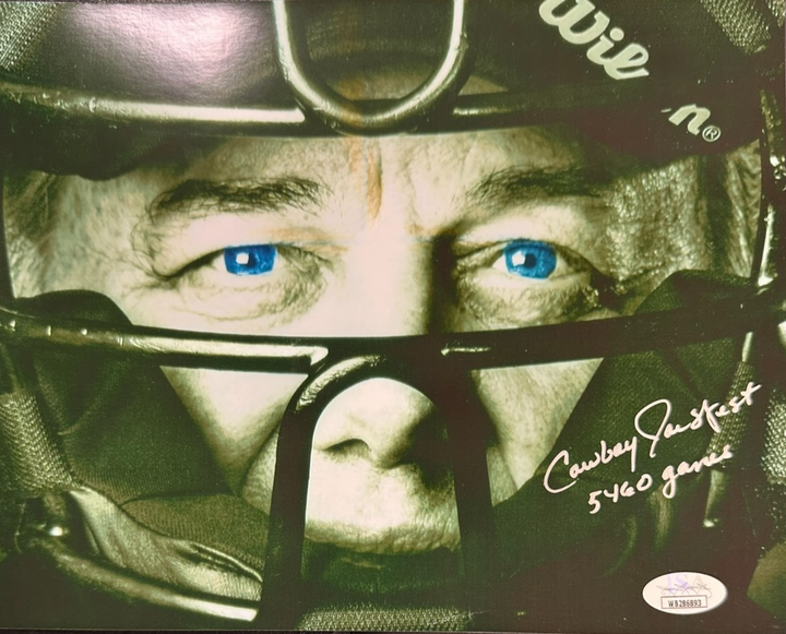 Joe West Autographed 8x10 Photo W/ Cowboy & 5460 Games Inscriptions JSA