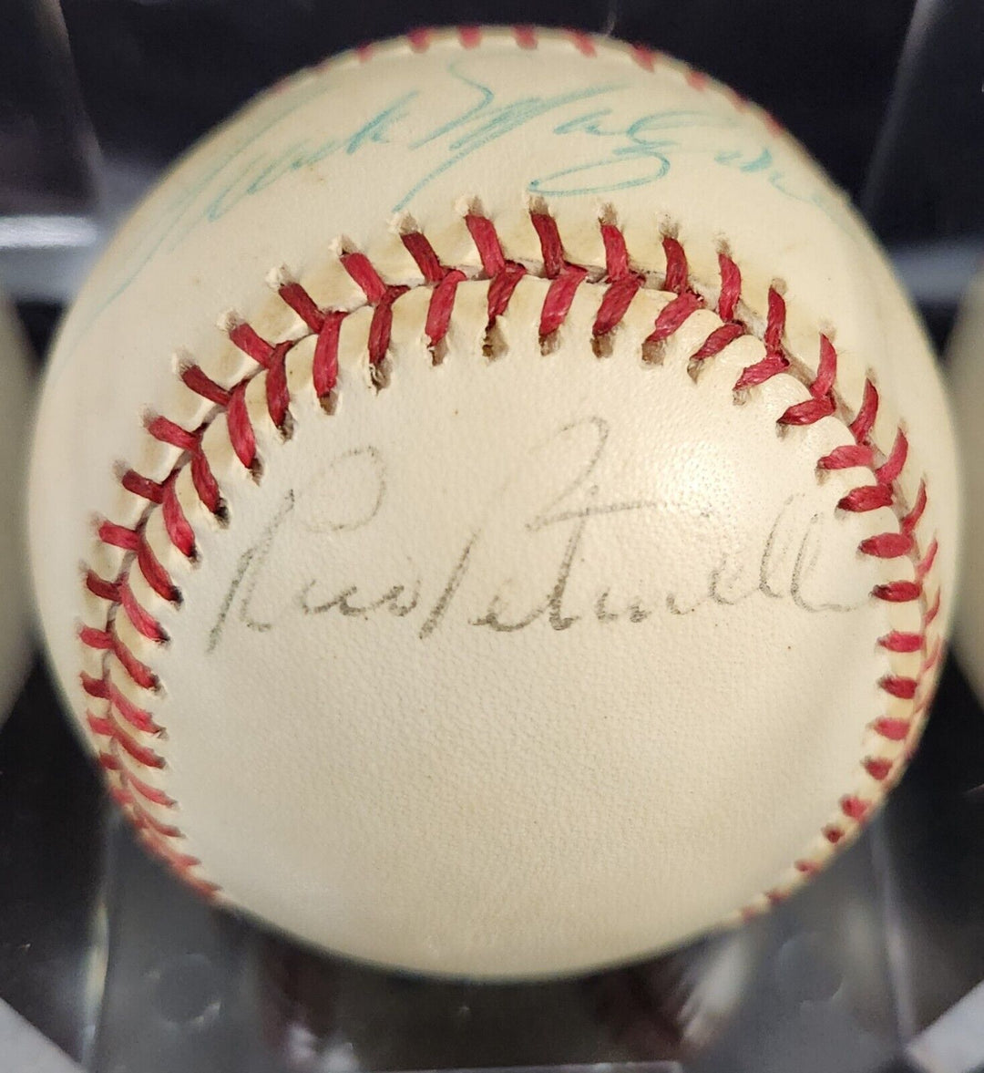 Frank Malzone & Rico Petrocelli Signed A.L. Baseball Boston Red Sox COA 