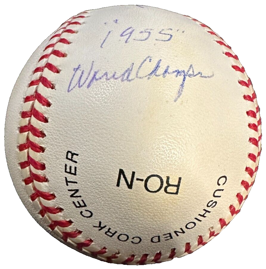 Don Newcombe Autographed Official National League Stats Baseball Dodgers