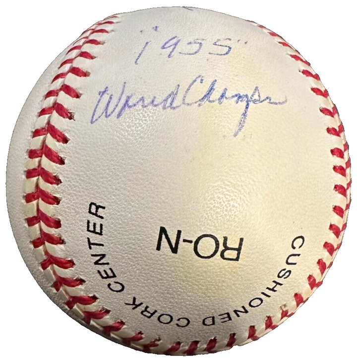 Don Newcombe Autographed Official National League Stats Baseball Dodgers