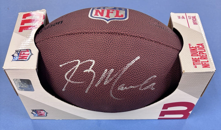 Kevin Mawae Signed Wilson Football Tennessee Titans Sportsworld COA