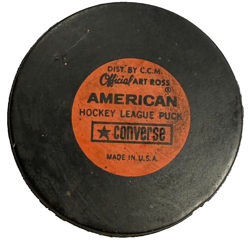 `1971-74 Boston Braves Converse Art Ross Converse Game Puck AHL