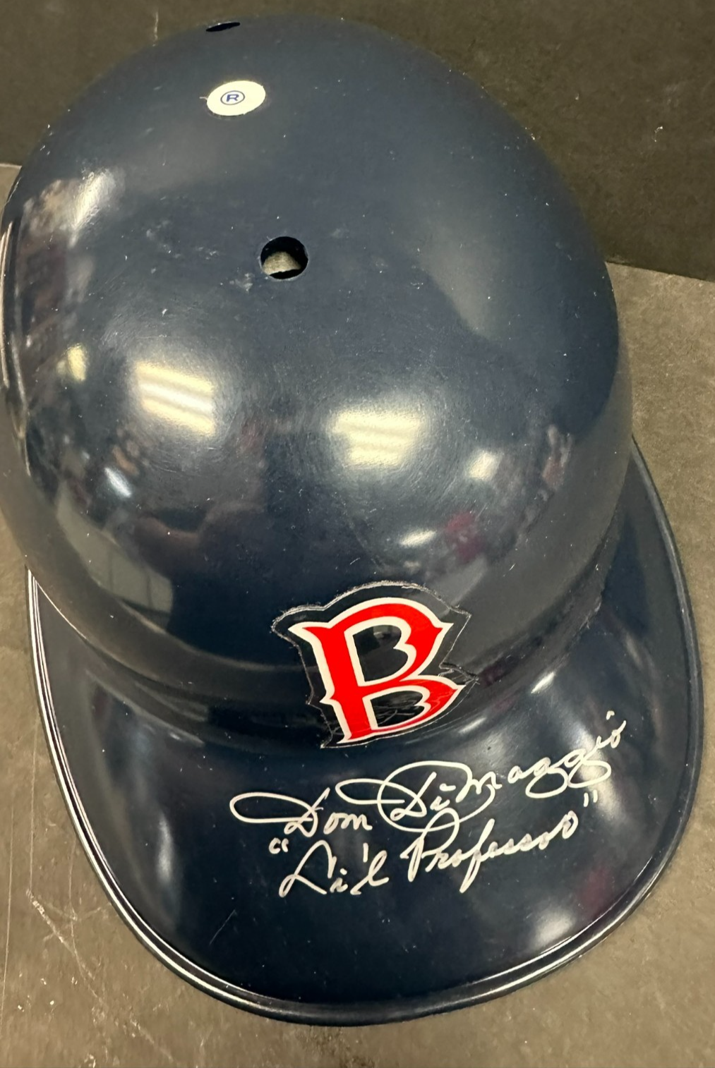 Dom DiMaggio Autographed Boston Red Sox Batting Helmet W/ Little Professor Insc