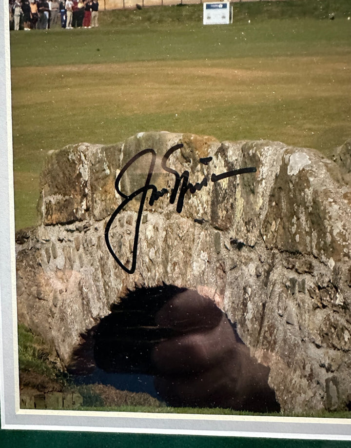 2005 Jack Nicklaus Waves Farewell Swilken Bridge St.  Andrews Signed Photo JSA