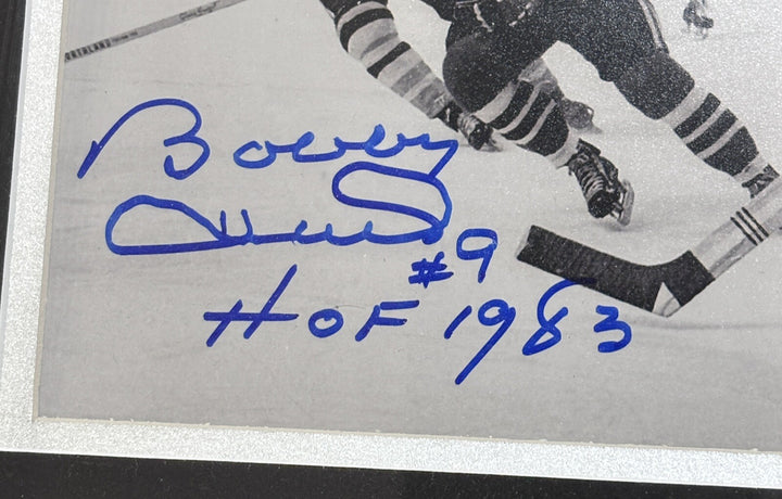 Bobby Hull Signed Framed Chicago Black Hawks 8x10 With HOF Inscription PSA DNA