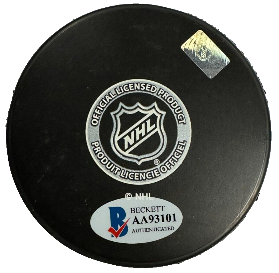 Don Head Autographed Boston Bruins Hockey Puck BAS
