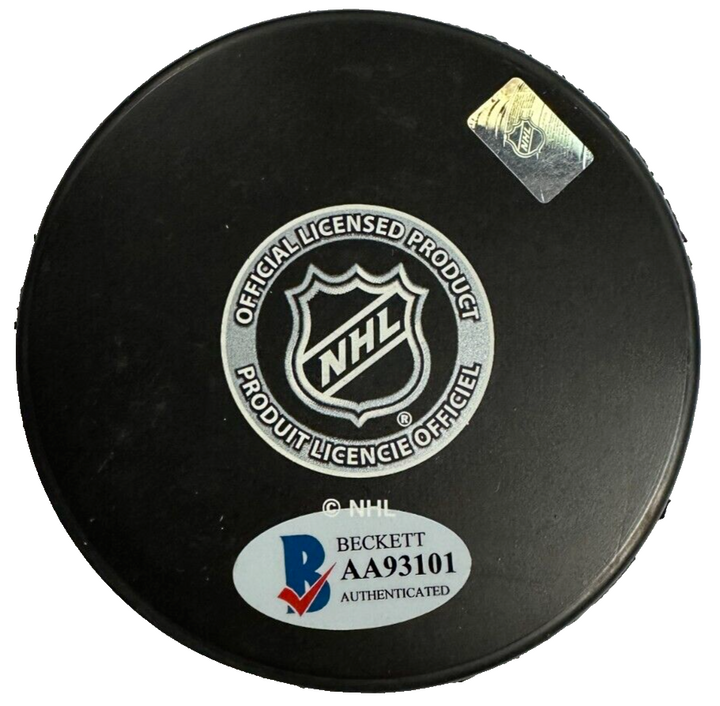 Don Head Autographed Boston Bruins Hockey Puck BAS