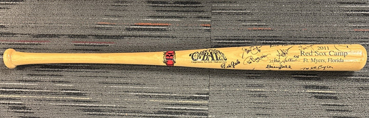 2011 Red Sox Fantasy Camp Signed Baseball Bat Petrocelli Campbell Bell Etc.