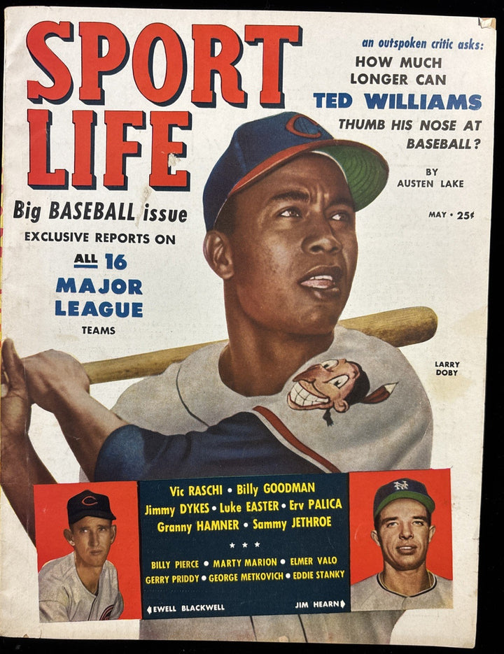May 1952 Sport Life Magazine Larry Doby Cleveland Indians / Ted Williams Boston