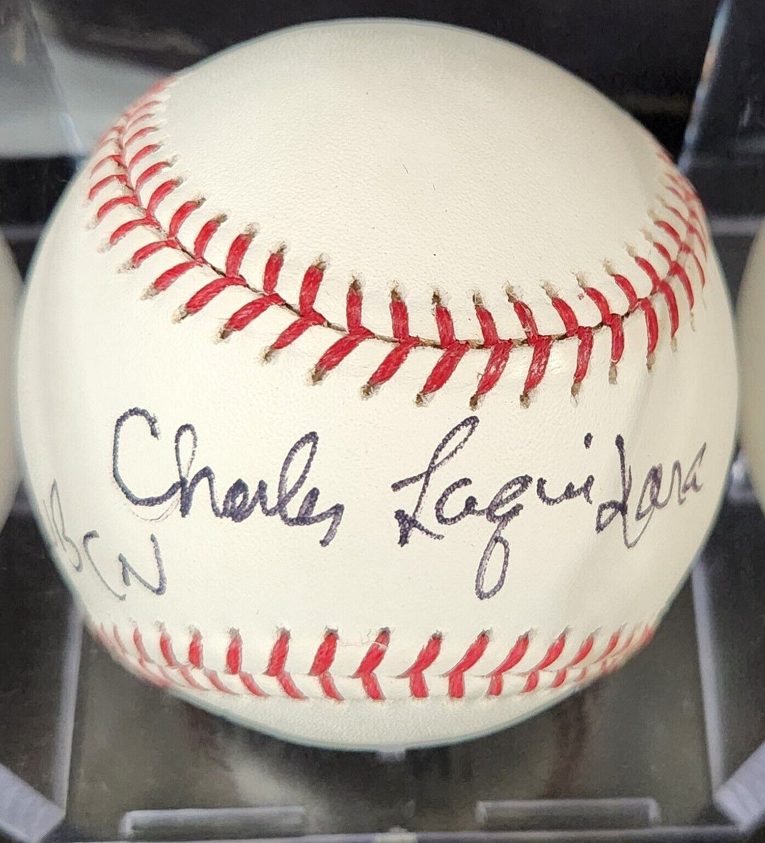 Charles Laquidara Signed Inscribed 2013 World Series Baseball WBCN Host COA