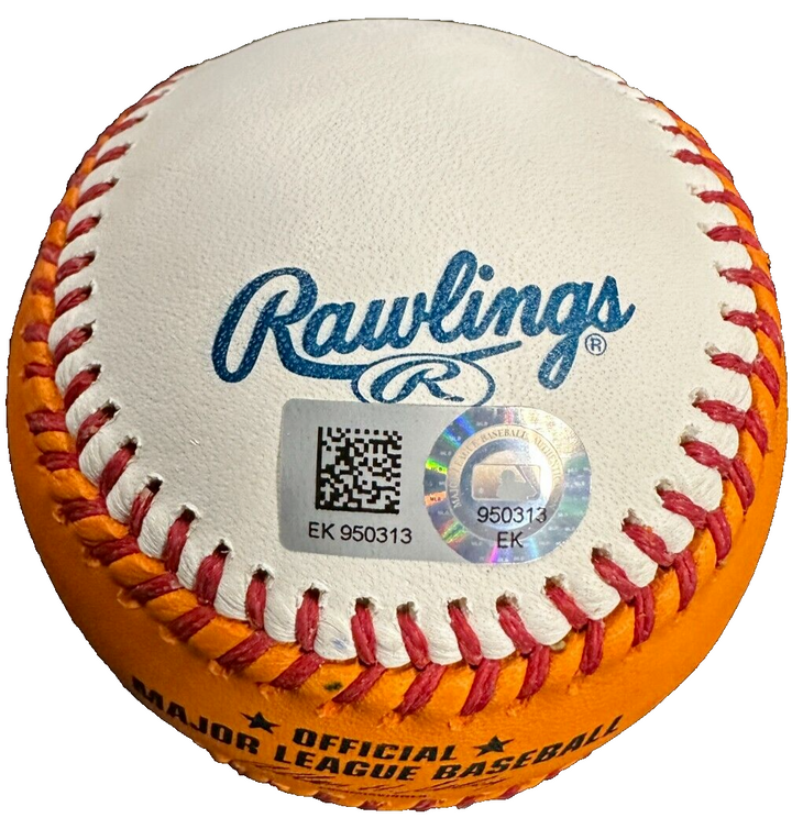 Yoenis Cespedes Autographed 2014 Home Run Derby Baseball W/ 13-14 HR Derby Champ