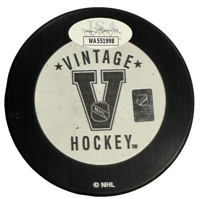 Paul Coffey Autographed Hartford Whalers Hockey Puck JSA HOF