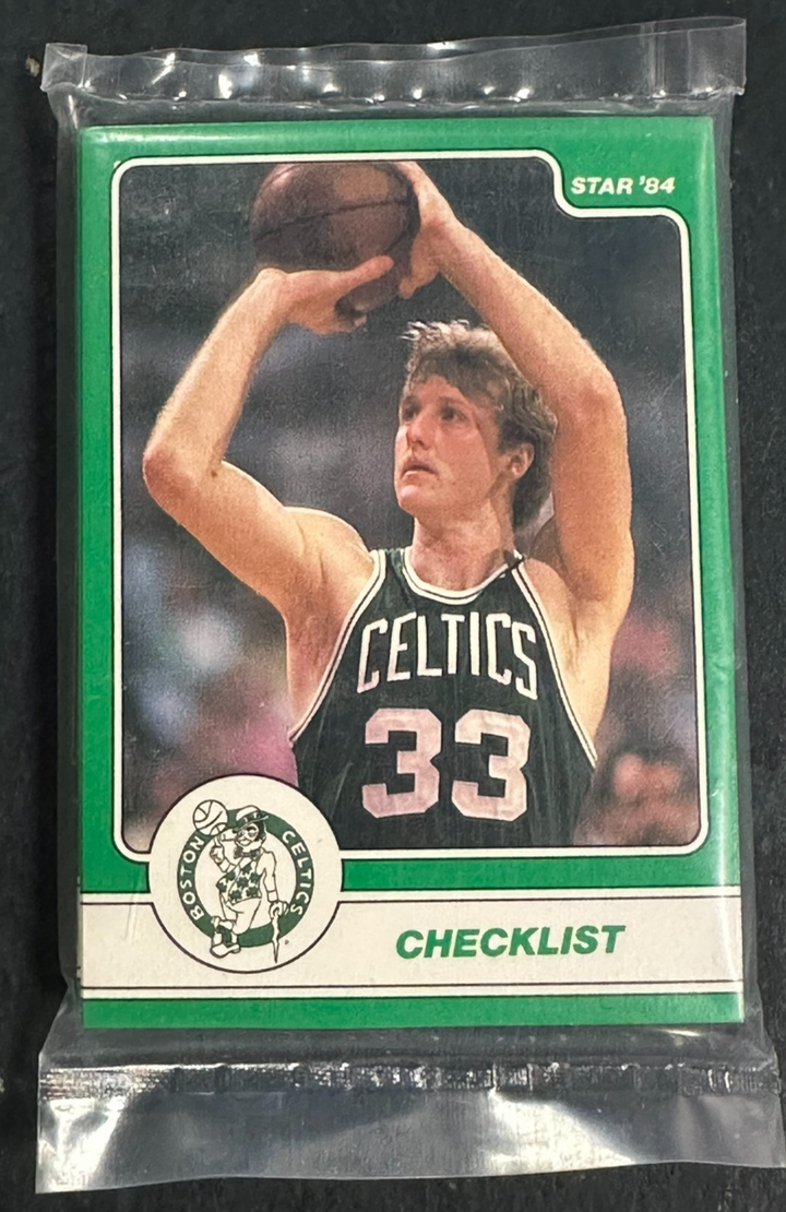 1984 Star Co. Boston Celtics Larry Bird MVP Set Sealed Bag Rare