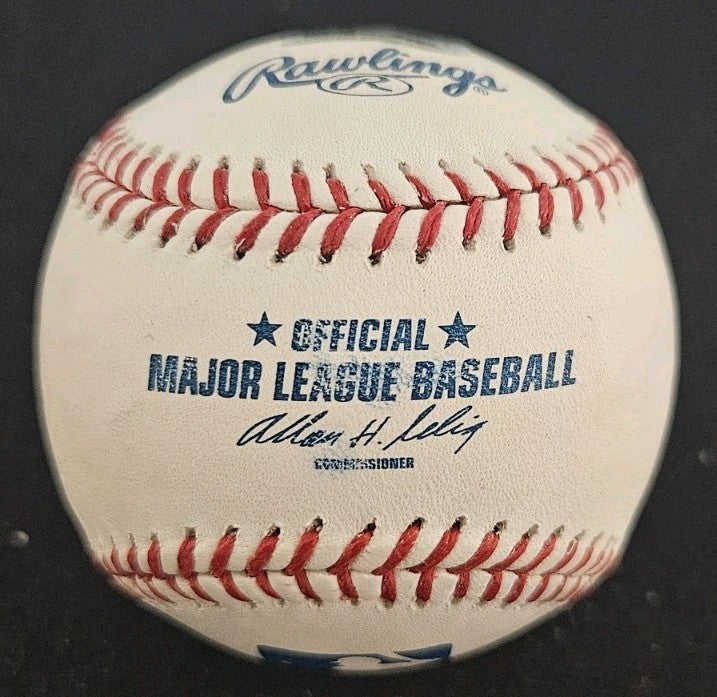 Jeff Nelson Signed Inscribed OML Baseball MLB Holo