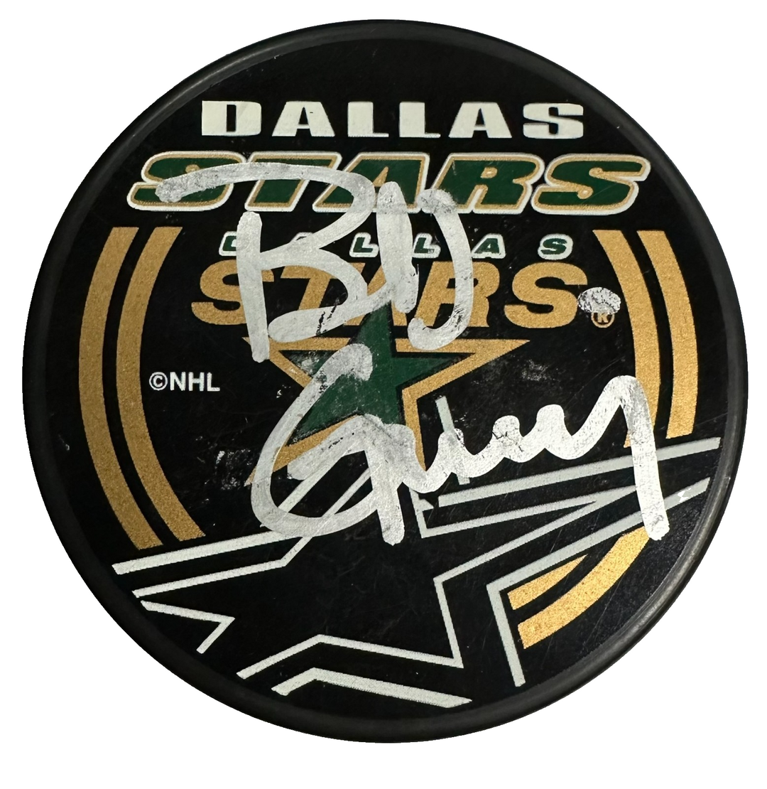 Bob Gainey Autographed Dallas Stars Hockey Puck JSA HOF NHL