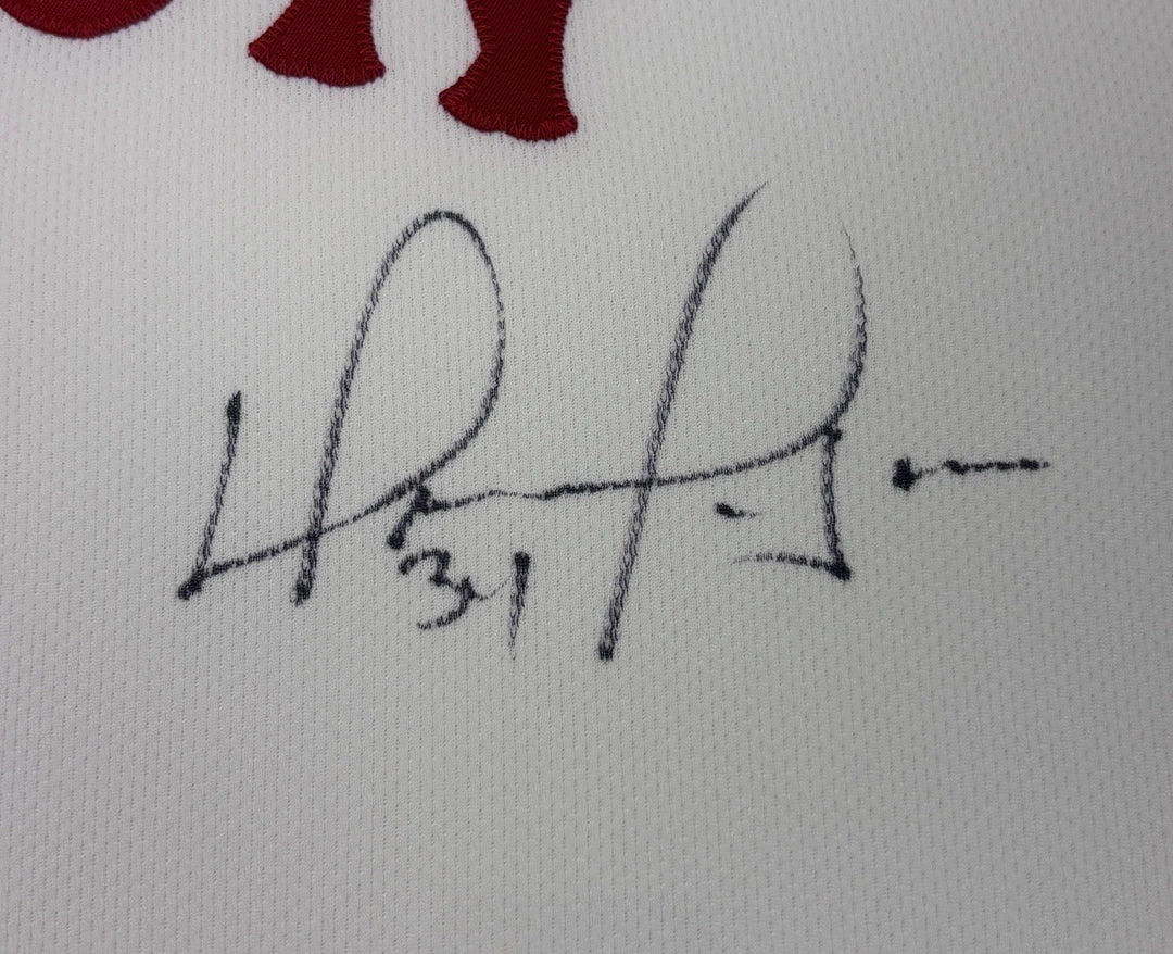 Tom Brady David Ortiz Framed Signed Red Sox Jersey Fanatics Tri-Star MLB Boston