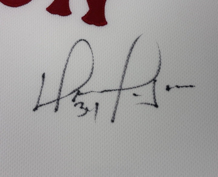Tom Brady David Ortiz Framed Signed Red Sox Jersey Fanatics Tri-Star MLB Boston