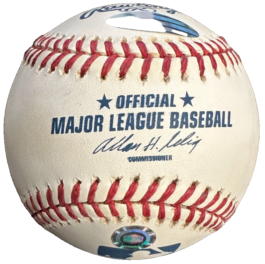 Derek Jeter Autographed Official Major League Baseball Yankees Steiner MLB Holo