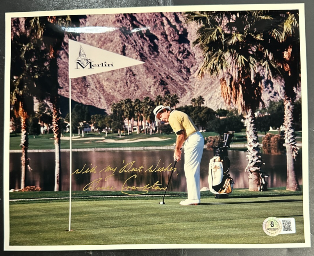 Bruce Crampton Autographed 8x10 Photo PGA BAS