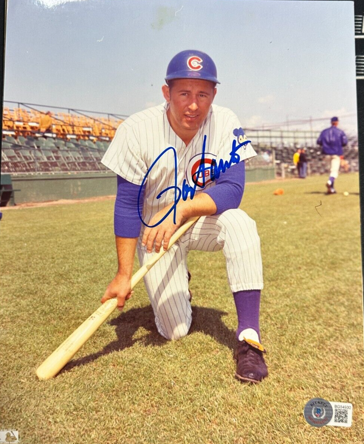 Ron Santo Autographed Chicago Cubs 8x10 Photo BAS