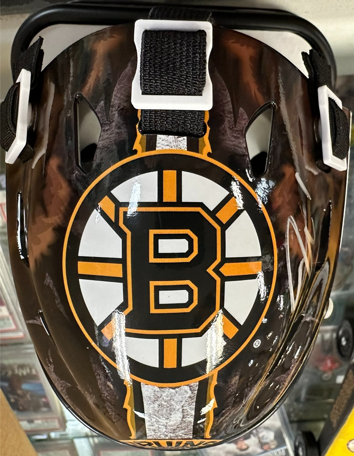 Jeremy Swayman Autographed Boston Bruins Mini Goalie Mask NHL JSA