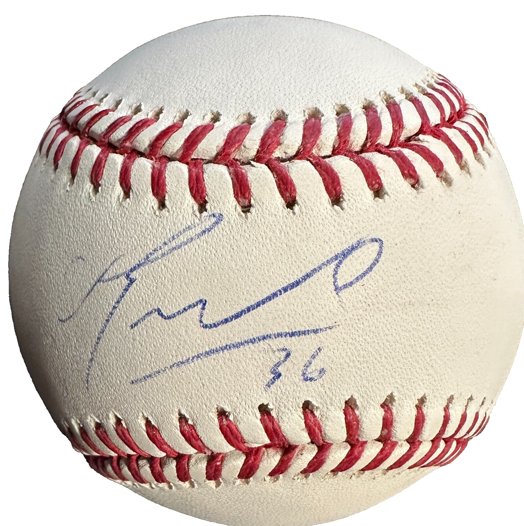 Eduardo Nunez Autographed Official Major League Baseball Giants Red Sox