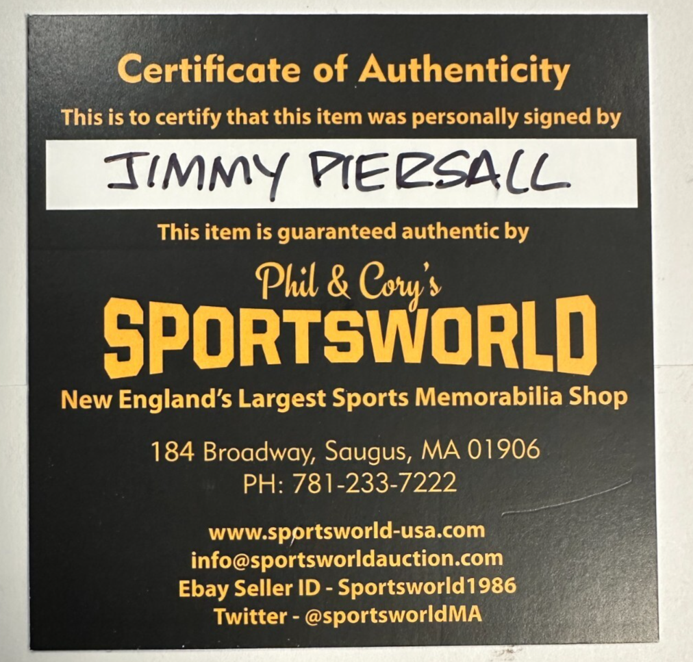 Jimmy Piersall Autographed Fenway Park 100th Anniversary Baseball Red Sox